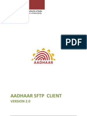 aadhaar sftp client 2.5